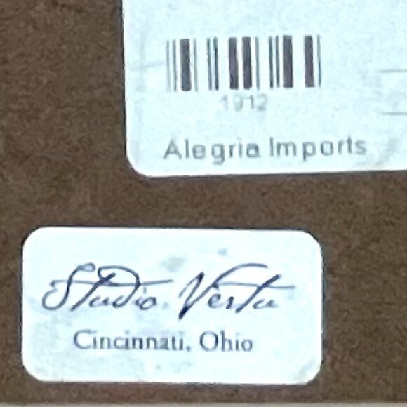 sAttribute French Artist Guy Christian Buffet Hand Painted Distressed Placques - Picture 9 of 9